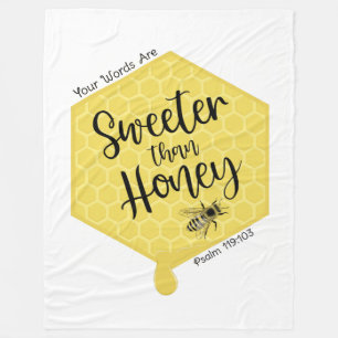 Sweeter Than Honey Fleece Blanket