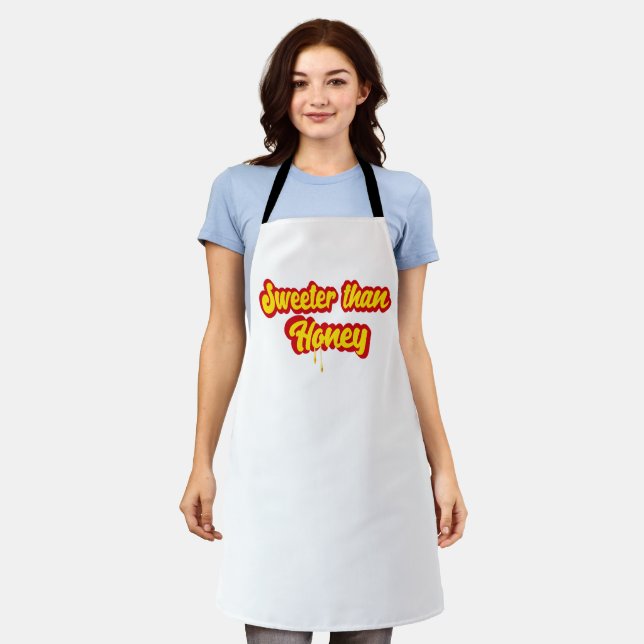 Sweeter Than Honey Funny Bakers Kitchen Apron (Worn)