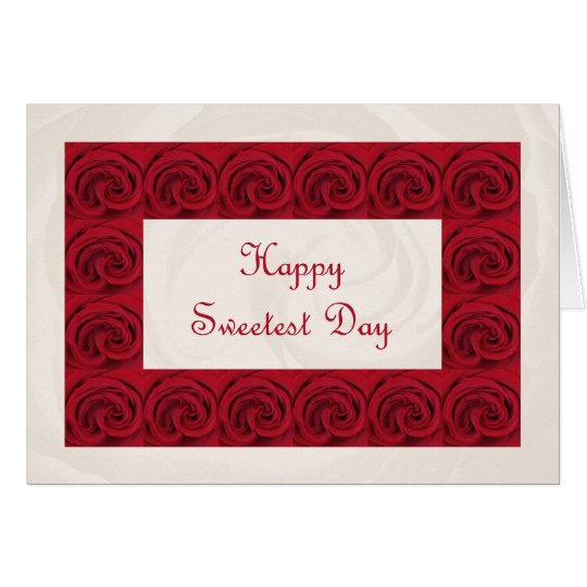 Sweetest Day Poem Card -- Roses