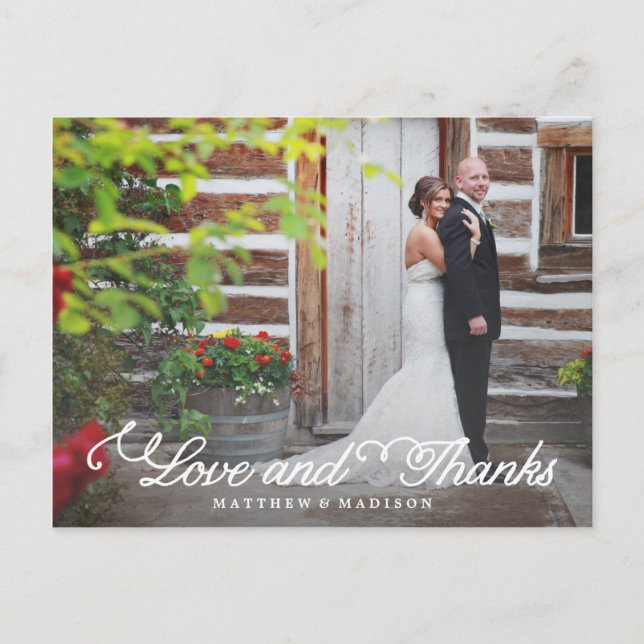 Sweetest Day | Wedding Thank You Postcard (Front)