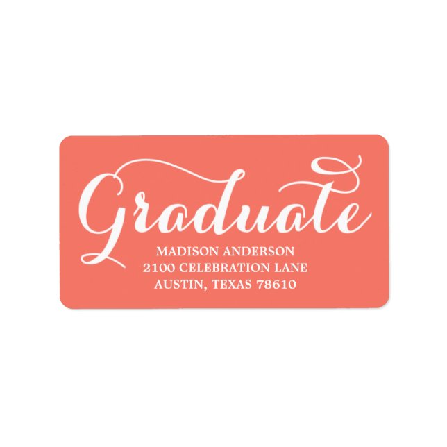 Sweetest Grad | Graduation Address Label (Front)