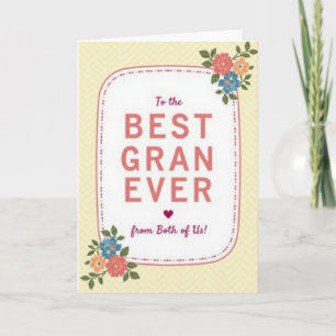 Sweetest Gran Floral Card