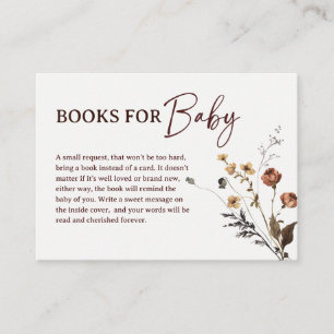 Sweetest Harvest Pumpkin Books for Baby Enclosure Card