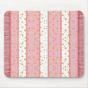 Sweetest Little Floral Patterned Carpet Style Mouse Pad
