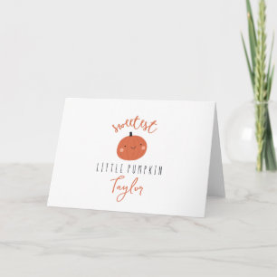 sweetest little pumpkin Custom Name Card