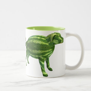 Sweetest Melon Dog Two-Tone Coffee Mug
