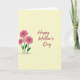 Sweetest Mom Floral Art Card