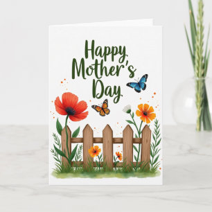 Sweetest Mom Garden Fence Card