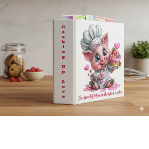 Sweetest Mom Pig Chef Recipe Binder