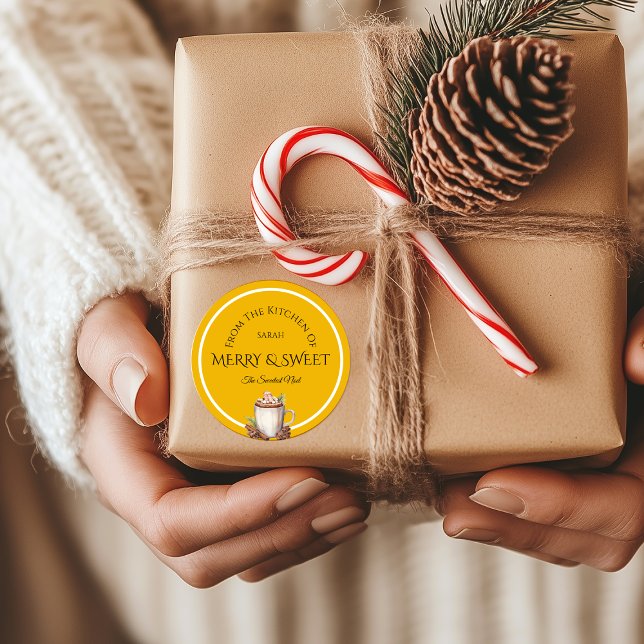 Sweetest Noel Elegant Christmas Baking Label (Creator Uploaded)