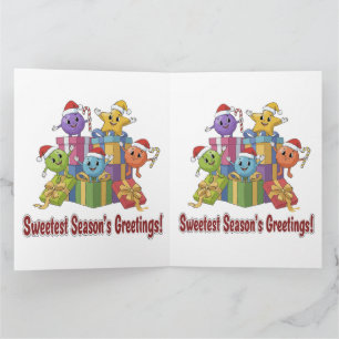 Sweetest Season's Greetings Cute Candy Christmas Card