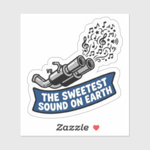 Sweetest Sound On Earth V8 Exhaust Biker Vinyl