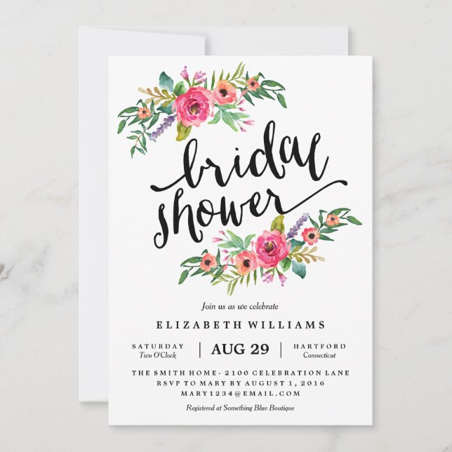 Sweetest Summer Bridal Shower Invitation (Front)