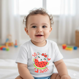 Sweetest Summer Fruit Cartoon Baby T-Shirt Bodysuit
