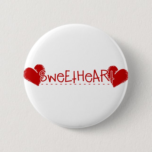 Sweetheart 2 Inch Round Button (Front)