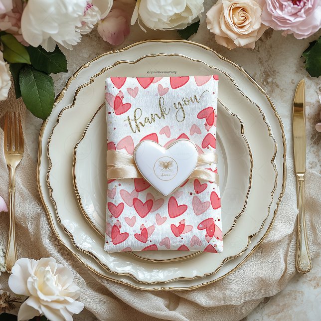 Sweetheart Baby Shower Valentine  Napkin (Sweetheart Valentine,baby shower,party birthday,baby shower invitation,baby shower napkins,thank you)
