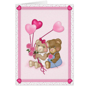 Sweetheart Bears - blank inside