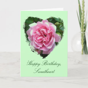 Sweetheart Birthday Climbing Rose Card