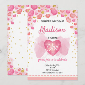 Sweetheart Birthday Invitation