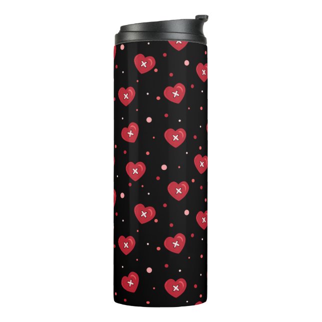 Sweetheart Buttons Thermal Tumbler (Rotated Left)