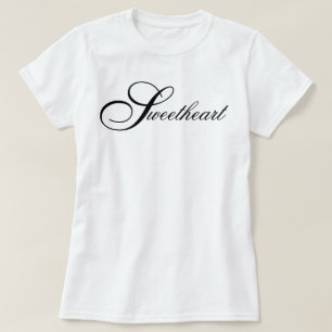 "Sweetheart" classic chic aesthetic script T-Shirt