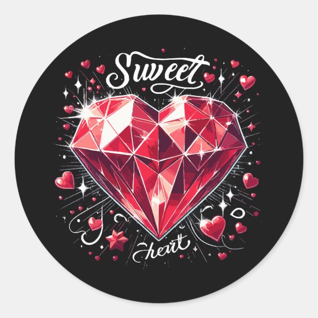 Sweetheart Classic Round Sticker (Front)