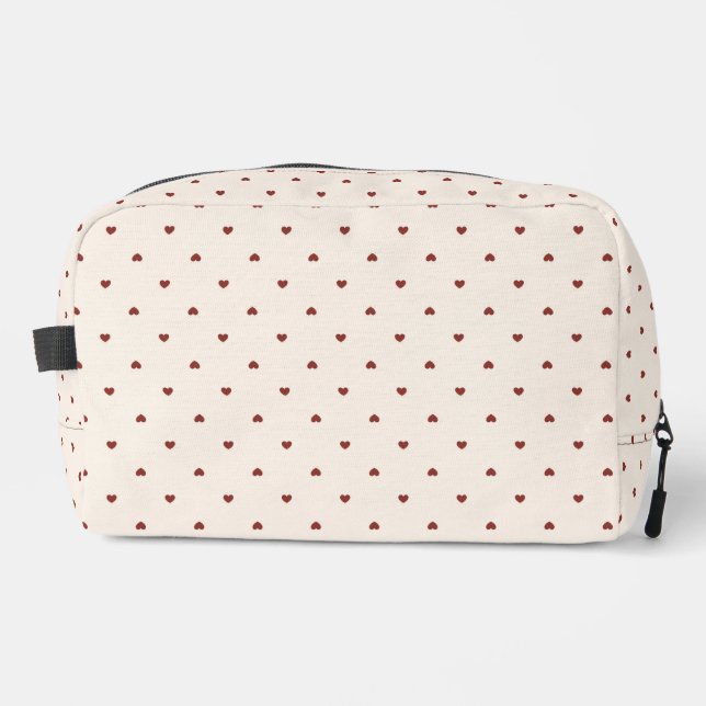 Sweetheart Dot Cosmetic Dopp Kit (Front)