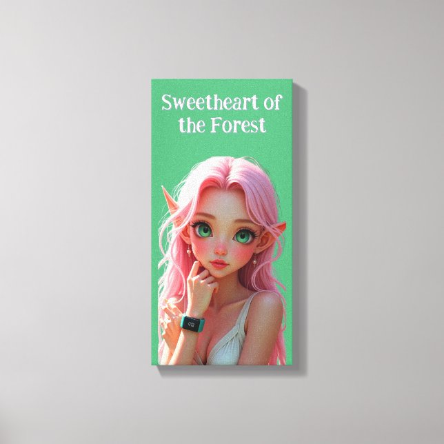 Sweetheart Elfie Canvas Print (Front)