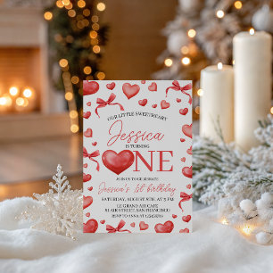 Sweetheart First Birthday Invitation