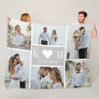 Sweetheart Initials Editable Colour Collage Blanke