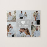 Sweetheart Initials Editable Colour Photo Puzzle<br><div class="desc">Photo gifts make the best gifts! Easily personalized with your text and/or photo(s) for a custom look. Designed by Berry Berry Sweet,  Modern Stationery and Personalized Gifts. Visit our website at www.berryberrysweet.com to see our full product lines.</div>