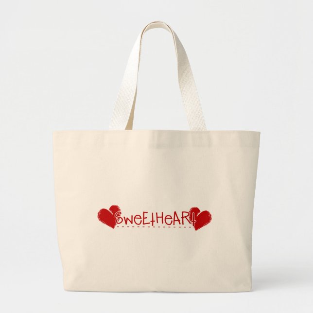 Sweetheart Large Tote Bag (Front)