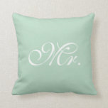 Sweetheart Mr. Throw Cushion<br><div class="desc">The perfect cushion for sweetheart table. The coordinating Mrs. cushion is also available. If you would like to change the background colour: click on the "customize it" button, click the "edit" button to the right, click on "background" and choose your colour. If you need help just contact us at prettyfancyinvites@gmail.com...</div>