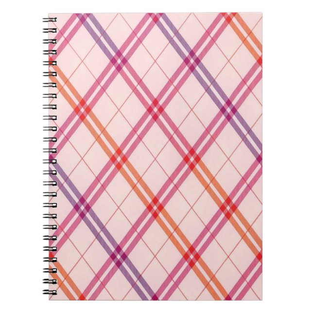 Sweetheart Plaid Notebook (Front)