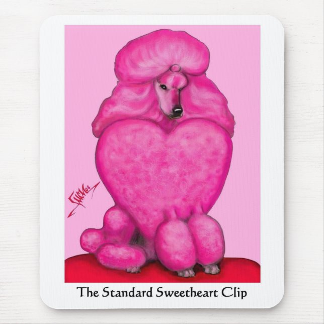 Sweetheart Poodle Mousepad (Front)