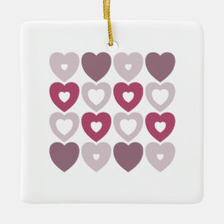 Sweetheart Quilt Ceramic Ornament