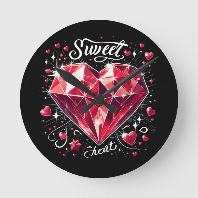 Sweetheart Round Clock (Front)