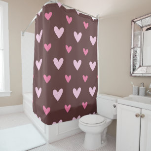 Sweetheart Shower Curtain – Pink & Blush Hearts