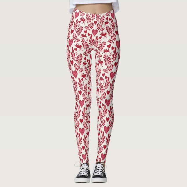 Sweetheart Soiree Style Leggings (Front)