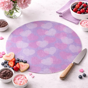 Sweetheart Sprinkle   Lavender Heart Decorative Cutting Board
