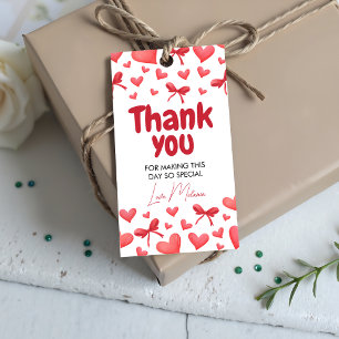 Sweetheart Thank You Favor Tag for Baby Shower
