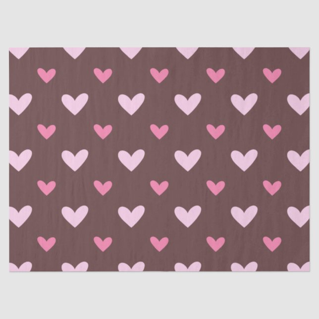 Sweetheart Tissue Paper – Pink & Blush Hearts (Front)