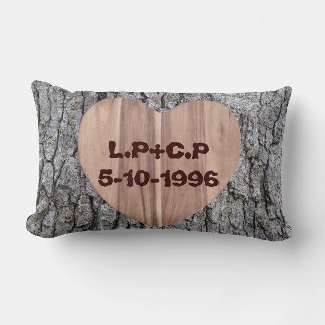 Sweetheart Tree Customizable Throw Pillow (Front)