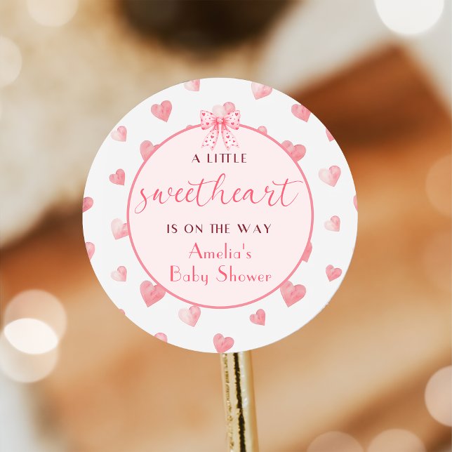 Sweetheart Valentine Baby Shower Sticker (Creator Uploaded)