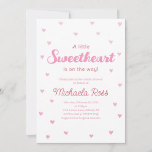 Sweetheart Valentines Baby Shower Invitation