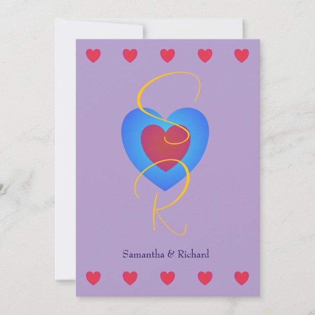 Sweethearts Flat Save The Date Card (Front)