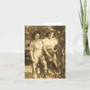 SWEETHEARTS OF THE RODEO NOTECARD