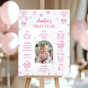 Sweethee Première année Photo Milestone Poster
