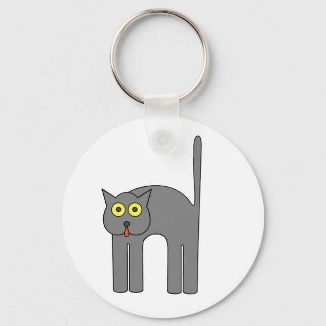Sweetie Pie Cornered Cat EnGarde Keychain (Front)