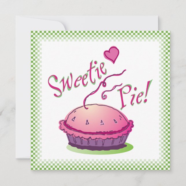 Sweetie Pie Pie Baking Invitation (Front)